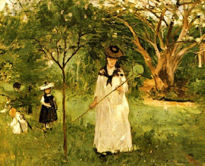 Berthe Morisot Chasing Butterflies oil painting picture